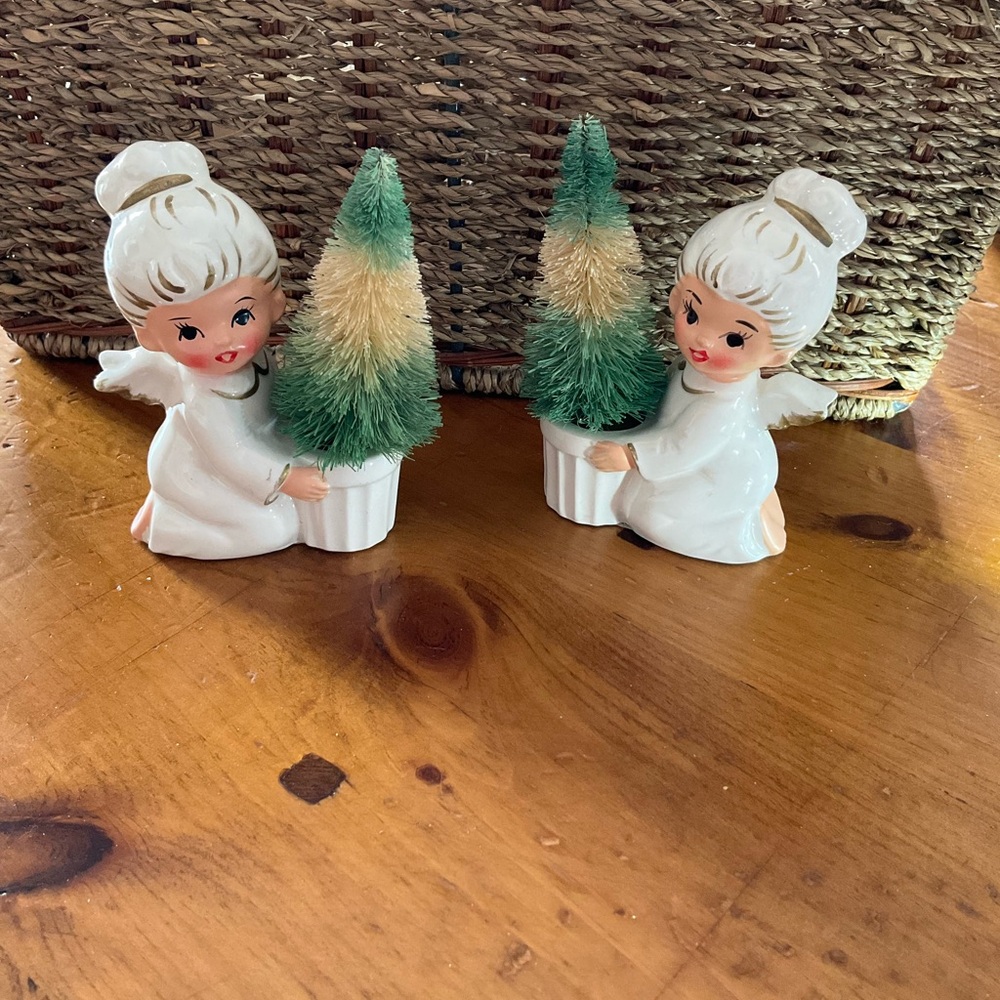 Vintage Ceramic Park Lane Angel Candle Holders - Picture 11 of 11